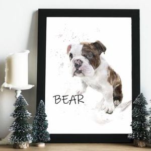 Personalize watercolor portrait of your pet.